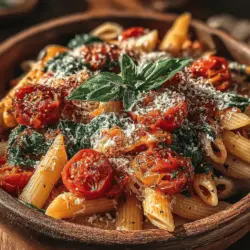 When it comes to comfort food, few dishes can rival a hearty bowl of creamy tomato spinach pasta. This delightful dish perfectly balances rich, creamy flavors with the vibrant freshness of spinach and the tangy sweetness of tomatoes. A staple in many households, it is not only satisfying but also incredibly versatile, making it suitable for weeknight dinners, special occasions, or even meal prep for busy weeks ahead.