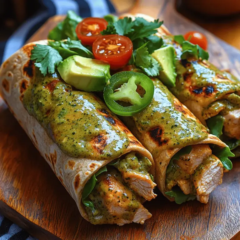 In today’s fast-paced world, finding nutritious and delicious meals that can be prepared quickly is essential. Creamy Cilantro Chicken Wraps offer the perfect solution for busy individuals or families looking to enjoy a wholesome meal without sacrificing flavor. These wraps are not only packed with protein and fresh vegetables, but they also feature a creamy cilantro sauce that elevates the entire dish. The best part? They are incredibly easy to make and can be customized to suit various dietary preferences, making them a versatile option for anyone.