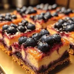 If you are looking for a dessert that combines the rich, creamy texture of cheesecake with the vibrant flavors of fresh blueberries, look no further than luscious blueberry cheesecake bars. This delightful treat not only satisfies your sweet tooth but also offers a burst of fruity goodness that elevates the traditional cheesecake experience. Cheesecake bars have gained immense popularity in recent years, making them a favorite for gatherings, picnics, and family celebrations. Their portable nature and easy-to-cut squares make them the perfect dessert for sharing.