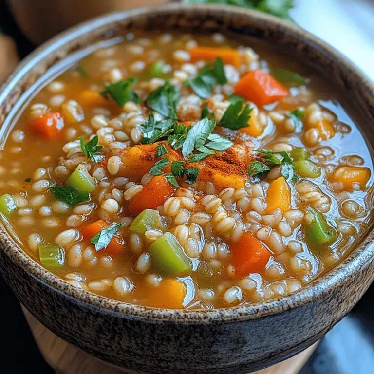 As the seasons change and the temperatures drop, there’s nothing quite like a warm, hearty stew to comfort the soul. Enter the Hearty Barley Vegetable Stew—a nourishing dish packed with wholesome ingredients and vibrant flavors that not only warms you up but also delights your taste buds. This recipe is perfect for those looking for a filling and nutritious meal that is both vegetarian and adaptable to various dietary preferences.
