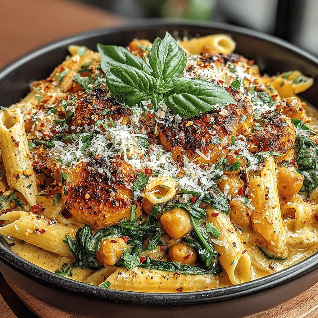 Creamy Chickpea Pasta is a culinary delight that seamlessly blends flavor, nutrition, and convenience, making it an ideal meal option for busy weeknights or leisurely weekends. This dish is not only delicious but also packed with nutrients, making it a favorite among health-conscious food enthusiasts. The combination of tender pasta with a rich, creamy sauce creates a satisfying experience that appeals to both plant-based eaters and those simply looking to incorporate more wholesome ingredients into their diets.