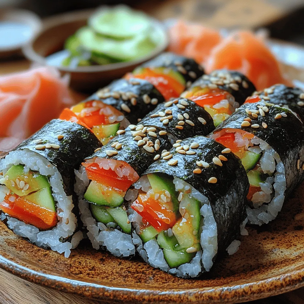Creating delicious Rainbow Veggie Sushi Rolls starts with the selection of fresh, high-quality ingredients. The beauty of this dish lies in its colorful array of vegetables, which not only enhances its visual appeal but also contributes to a variety of flavors and textures.
