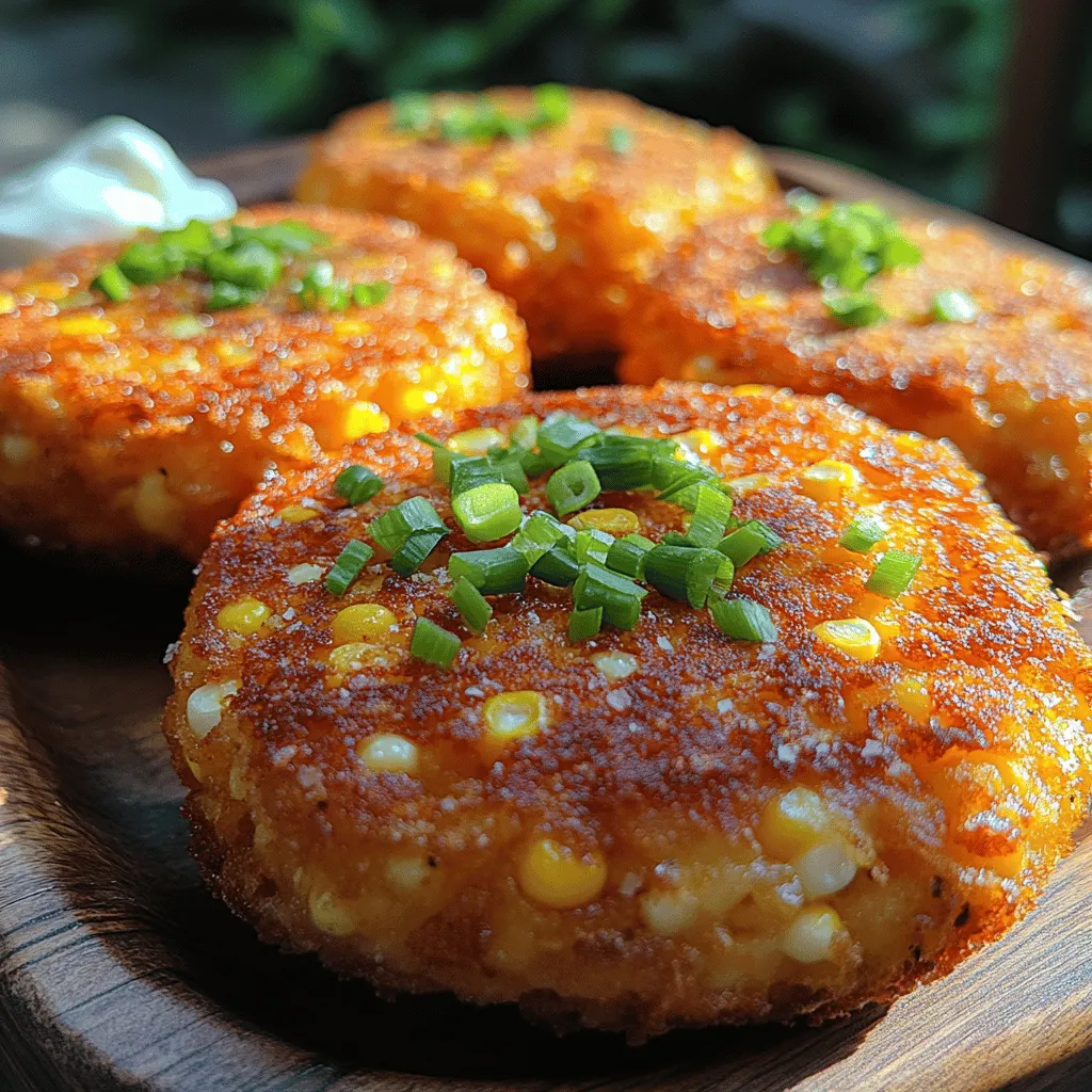 Golden Sweet Corn Fritter Cakes are a delightful culinary creation that captures the essence of summer in every bite. These fritters, which are golden-brown and crispy on the outside while tender and sweet on the inside, are a versatile dish that can serve multiple purposes. Whether you’re looking for a delectable appetizer, a quick snack, or a light meal, these fritter cakes are sure to please. They can be enjoyed on their own, paired with a zesty dipping sauce, or served alongside a fresh salad.