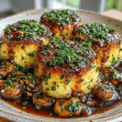 As the temperatures drop and the leaves begin to change, there's nothing quite as comforting as a hearty meal that warms both the body and soul. Golden Polenta Cakes with Savory Mushroom Gravy perfectly embodies this sentiment. This dish combines the creamy, rich texture of polenta with the umami depth of a savory mushroom gravy, creating a satisfying experience that is both filling and flavorful. Its appeal lies not only in its comforting nature but also in its versatility—perfect as a main course or a side, it's a dish that can easily adapt to various dietary preferences.