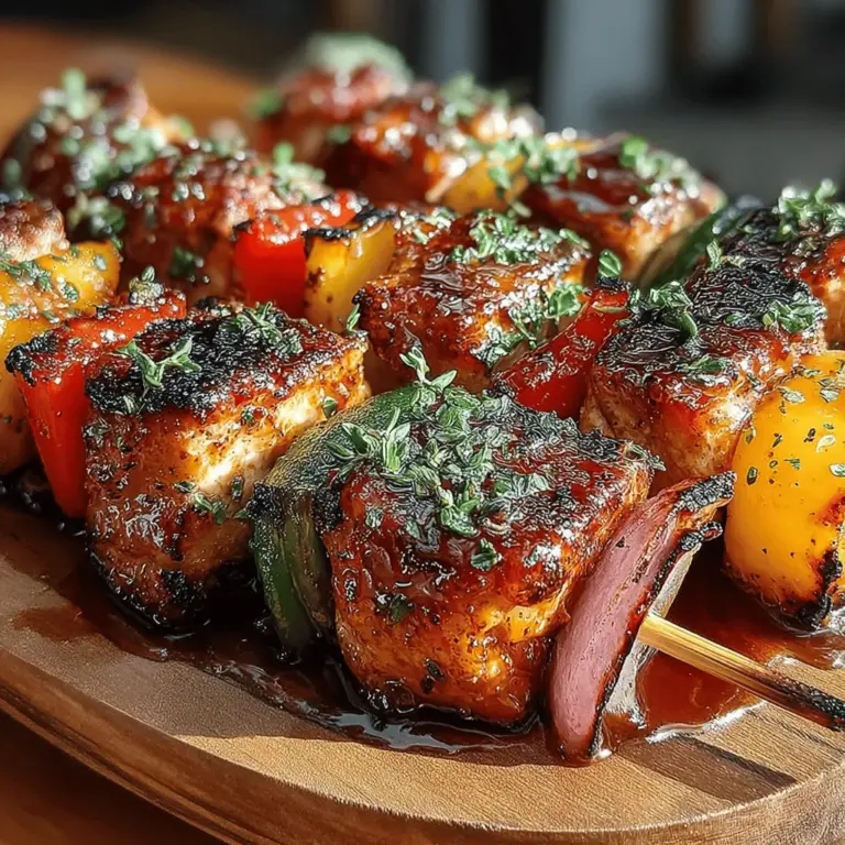 As the warm sun graces the longer days of summer, nothing quite captures the essence of the season like Grilled Chicken & Peach Skewers. This dish not only embodies the vibrant flavors of summer but also offers a perfect balance between savory and sweet. The juicy, tender chicken pairs beautifully with the caramelized sweetness of ripe peaches, creating a delightful culinary experience that’s both refreshing and satisfying.