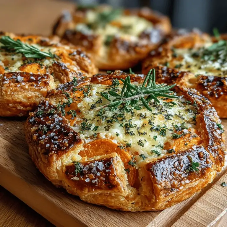 If you're looking to elevate your culinary repertoire with a dish that marries comfort and sophistication, look no further than Herbed Sweet Potato and Cheddar Galettes. This delightful recipe brings together the subtle sweetness of roasted sweet potatoes and the sharp, tangy notes of cheddar cheese, all enveloped in a flaky, homemade pastry crust. Ideal for cozy dinners or as an impressive appetizer at gatherings, these galettes are not only a feast for the palate but also a visual treat.