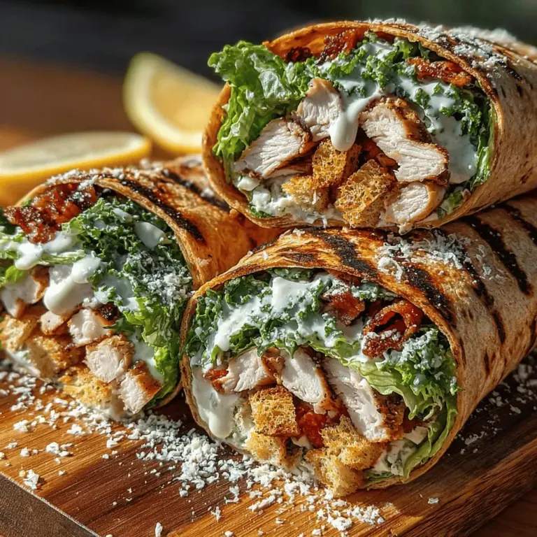 Wraps have become a staple in many kitchens, celebrated for their versatility and convenience. They can be filled with an array of ingredients, making them suitable for breakfast, lunch, dinner, or even snacks. The concept of wrapping flavorful fillings in a soft tortilla or flatbread not only makes for a quick meal but also allows for endless creativity. Among the myriad of wrap options, the Grilled Chicken Caesar Salad Wrap stands out by marrying the classic Caesar salad flavors with the satisfying heartiness of grilled chicken, all encased in a handy wrap.