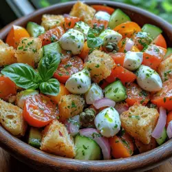 When the sun is shining bright and temperatures rise, there's nothing quite like a refreshing salad to cool you down. Enter the Italian classic, Panzanella salad. Originating from the rustic kitchens of Tuscany, Panzanella has long been a favorite among locals and is increasingly making its way onto tables around the world. This vibrant salad, primarily composed of ripe tomatoes and day-old bread, is a celebration of summer’s bounty. Its origins date back to the 16th century when it was a way to use up stale bread and leftover vegetables, making it not only a delicious option but also an economical one.