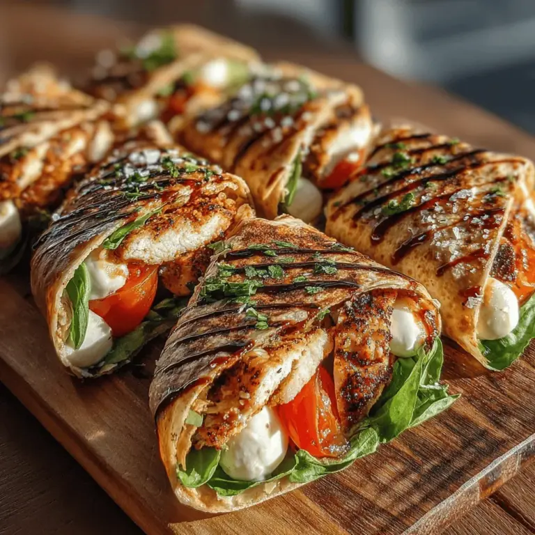 In the world of quick and healthy meals, few dishes capture the essence of freshness and flavor quite like Fresh Caprese Chicken Wraps. This delightful recipe brings together the classic Italian Caprese salad with the practicality of a wrap, making it an ideal choice for lunch, dinner, or a nutritious snack. The combination of juicy chicken, creamy mozzarella, vibrant tomatoes, and fragrant basil creates a mouthwatering experience that is not only satisfying but also visually appealing.