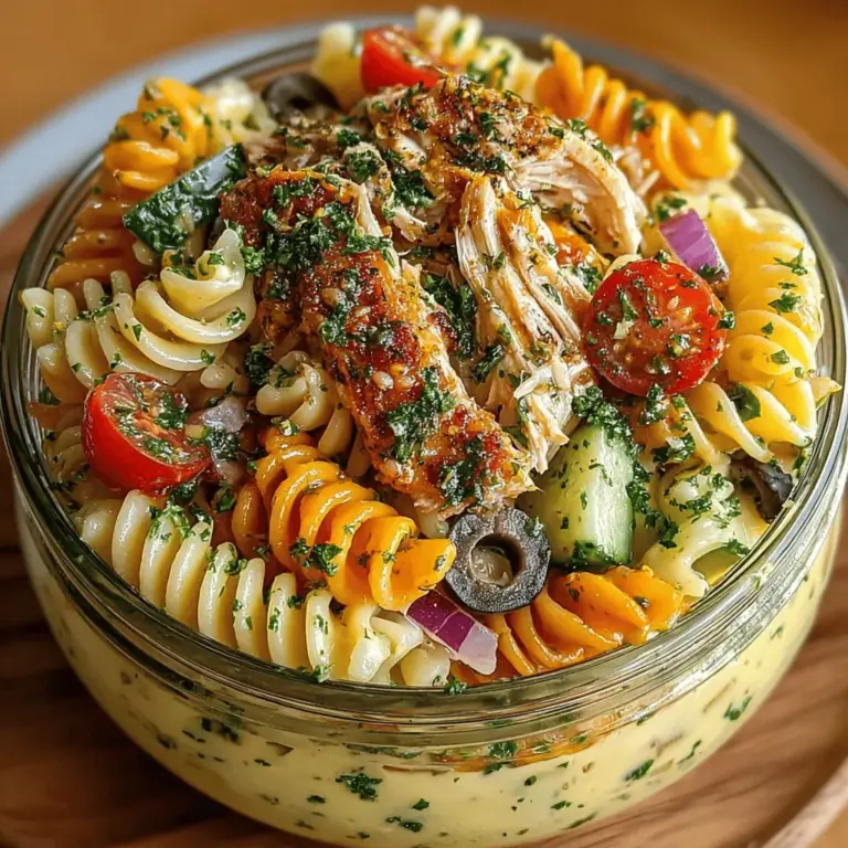 Pasta salads stand out as a versatile meal option, perfect for warm weather gatherings, picnics, or simply enjoying a quick, satisfying dish at home. They can be served as a side or a main course, catering to a variety of tastes and dietary preferences. Among the myriad of pasta salad recipes, the Creamy Citrus Herb Pasta Salad shines with its vibrant flavors and fresh ingredients. This dish brilliantly combines the zesty essence of citrus with aromatic herbs and a rich, creamy dressing, resulting in a delightful culinary experience that is both refreshing and satisfying.