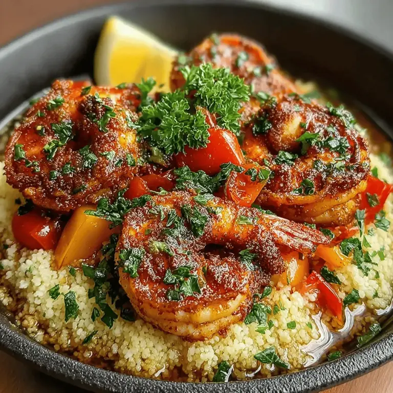 If you're searching for a dish that combines a delightful fusion of flavors, look no further than Smoky Paprika Shrimp and Couscous. This vibrant recipe brings together succulent shrimp, aromatic spices, and fluffy couscous to create a meal that is not only delicious but also visually appealing. The warm, smoky notes of paprika harmonize beautifully with fresh ingredients, making this dish a standout choice for a weeknight dinner or a special occasion.