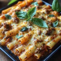 To begin crafting your Cheesy Dreamy Baked Ziti, the first essential step is to sauté the vegetables, particularly the onions and garlic. Proper preparation techniques can significantly enhance the flavor profile of your dish.