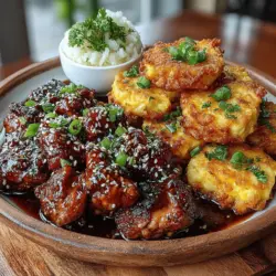 When it comes to creating a memorable meal, few dishes can rival the savory allure of Honey Garlic Chicken paired with the delightful crunch of Sweet Corn Fritters. This recipe is a perfect example of how different flavors and textures can come together to create a harmonious dining experience. The combination of sweet, savory, and slightly spicy elements makes it an ideal choice for family dinners or gatherings, appealing to both adults and children alike. Whether you’re planning a casual weeknight meal or a festive celebration, this dish promises to be a crowd-pleaser.