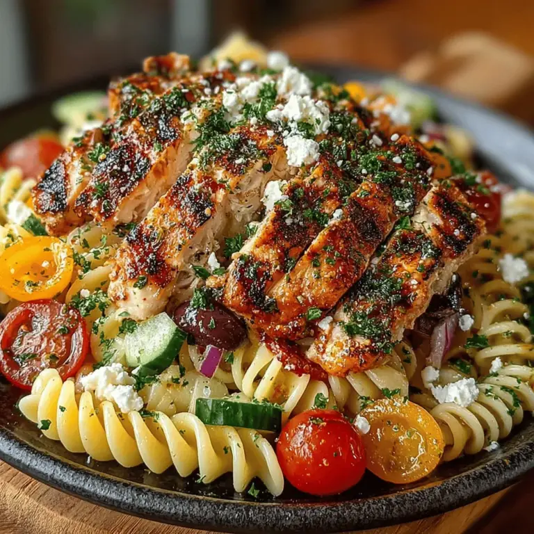 As the summer sun graces us with its warm embrace, many of us turn to lighter meals that not only satisfy our taste buds but also keep us feeling refreshed. Summer salads have gained immense popularity during this season, offering a plethora of vibrant flavors and nutritious ingredients. Among these delightful dishes, the Chilled Mediterranean Delight: Chicken Pasta Salad stands out as a true culinary gem. This recipe captures the essence of Mediterranean cuisine, marrying wholesome ingredients with tantalizing flavors that transport you to sun-drenched shores.