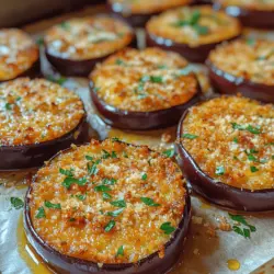 Eggplant, often hailed for its versatility, is a staple in kitchens around the world. This unique vegetable, with its rich, slightly bitter flavor, can be transformed into a wide array of dishes, from hearty casseroles to savory dips. One of the most delightful ways to enjoy eggplant is through Crispy Baked Eggplant Rounds. This dish not only offers a satisfying crunch but also serves as a healthier alternative to traditional fried snacks, making it an ideal choice for anyone looking to indulge without the guilt.