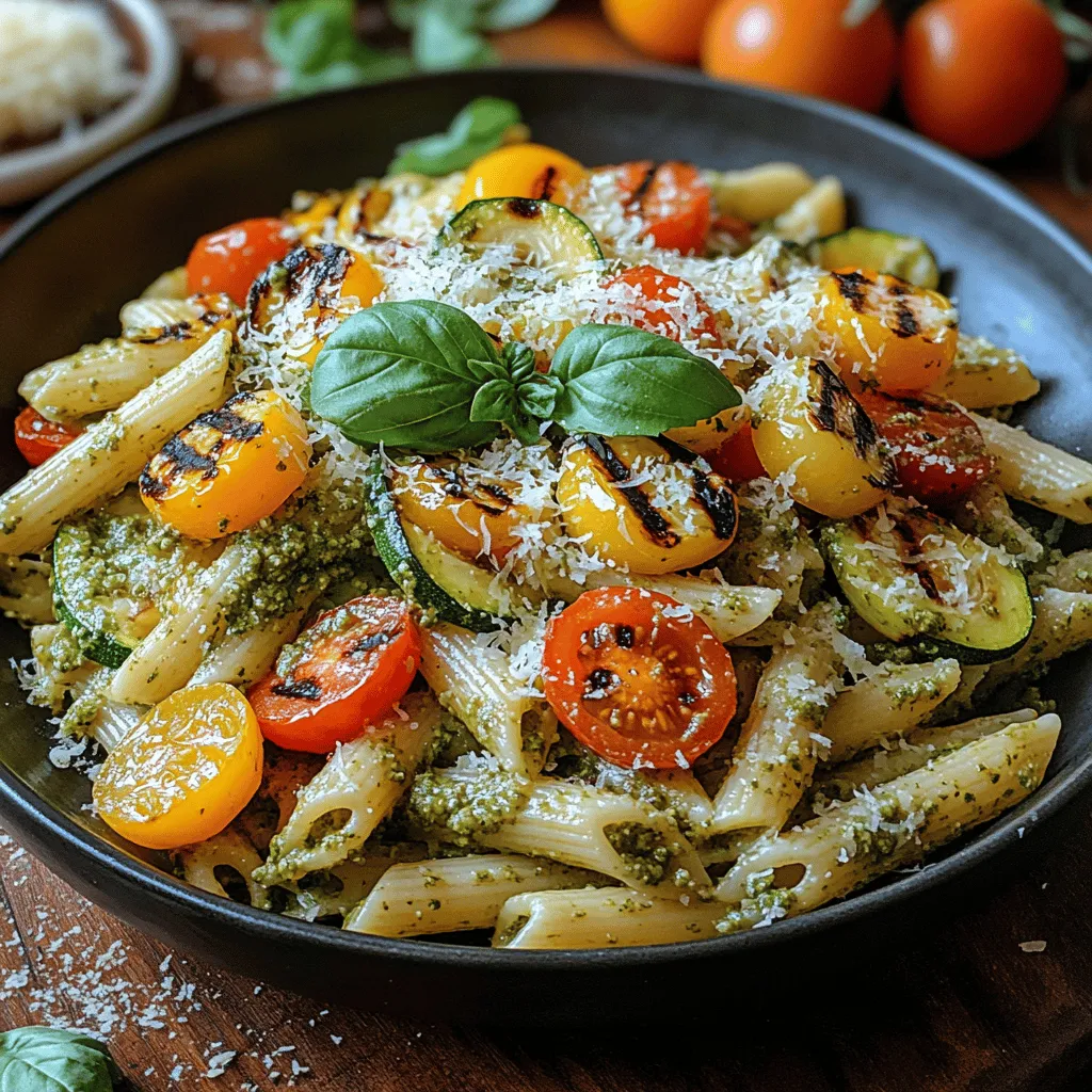 When it comes to pasta dishes that are both healthy and bursting with flavor, Grilled Veggie Pesto Pasta stands out as a top contender. This colorful and delicious meal brings together the freshness of grilled vegetables, the richness of homemade pesto, and the comforting texture of pasta, making it a perfect option for any occasion. Whether you're looking for a quick weeknight dinner or a dish to impress guests at a dinner party, Grilled Veggie Pesto Pasta has you covered.