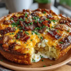 Are you looking for a breakfast recipe that combines convenience, flavor, and heartiness? Look no further than the Crispy Bacon & Cheesy Potato Breakfast Casserole. This dish is an ideal way to kickstart your day with a satisfying meal that pleases even the pickiest of eaters. Imagine layers of crispy bacon, creamy cheese, and tender potatoes all baked to perfection. Not only is this casserole delicious, but it is also incredibly easy to prepare, making it a go-to option for family gatherings, holiday breakfasts, or cozy weekend brunches.