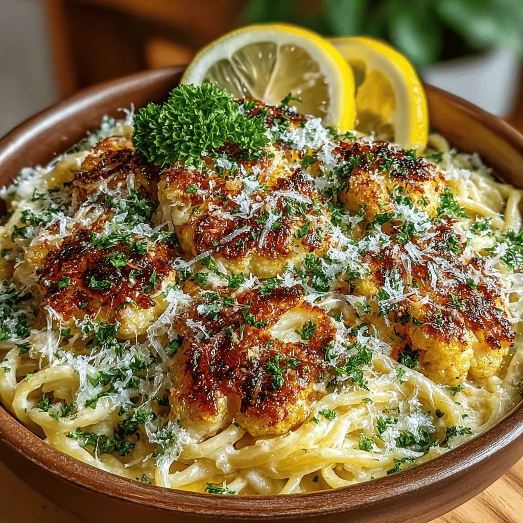 Creamy Roasted Garlic Cauliflower Pasta is an exquisite dish that combines the rich flavors of roasted garlic and cauliflower with the comforting texture of pasta. This recipe not only celebrates the versatility of vegetables but also caters to various dietary preferences, offering a vegan option. Whether you are a busy professional looking for a quick weeknight dinner or a dedicated foodie wanting to impress guests, this creamy pasta dish is sure to please. Its unique blend of ingredients creates a flavor profile that is both indulgent and health-conscious, making it a perfect choice for any occasion.