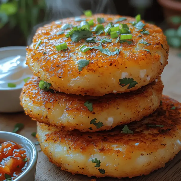 To create the perfect Crispy Pepper Jack Potato Cakes, it is essential to understand the role of each ingredient in the recipe. Each component contributes to the overall flavor, texture, and appeal of the dish.