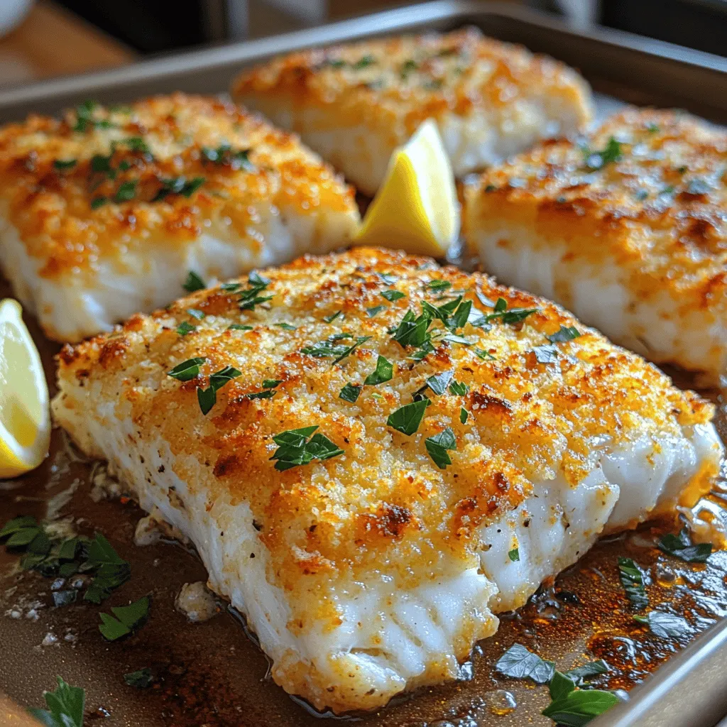 Crispy Parmesan Crusted Cod is a dish that beautifully marries the delicate flavors of fish with the savory crunch of cheese. This recipe is not just a meal; it is a culinary experience that has its roots in various cultures that appreciate seafood. Cod, a staple in many coastal communities, has long been celebrated for its mild flavor and flaky texture, making it an ideal candidate for a myriad of preparations. The addition of a Parmesan crust elevates this humble fish to a new level, offering a satisfying contrast of textures and flavors.