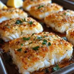 Crispy Parmesan Crusted Cod is a dish that beautifully marries the delicate flavors of fish with the savory crunch of cheese. This recipe is not just a meal; it is a culinary experience that has its roots in various cultures that appreciate seafood. Cod, a staple in many coastal communities, has long been celebrated for its mild flavor and flaky texture, making it an ideal candidate for a myriad of preparations. The addition of a Parmesan crust elevates this humble fish to a new level, offering a satisfying contrast of textures and flavors.