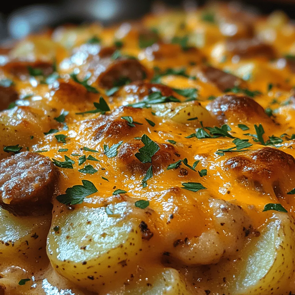 When it comes to hearty, satisfying meals, few dishes can rival the Creamy Sausage and Potato Casserole. This dish seamlessly combines savory Italian sausage, tender Yukon Gold potatoes, and a luscious blend of creamy cheese, resulting in a comforting meal that warms both the heart and the stomach. Whether you’re preparing for a busy weeknight dinner or hosting a gathering with family and friends, this casserole stands out as a versatile option that appeals to a wide range of palates.