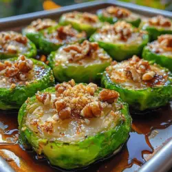 Brussels sprouts, often regarded as a superfood, have made a significant impact in contemporary cuisine. Once relegated to the sidelines of holiday dinners, these small cruciferous vegetables have surged in popularity due to their impressive nutritional profile and versatility. Rich in vitamins C and K, fiber, and antioxidants, Brussels sprouts are not only delicious but also contribute to a healthy diet. This recipe for Crunchy Caramelized Brussels Sprouts Delight showcases these green gems in a way that elevates their natural flavor while providing a satisfying crunch, making them an enticing side dish or a delightful snack.