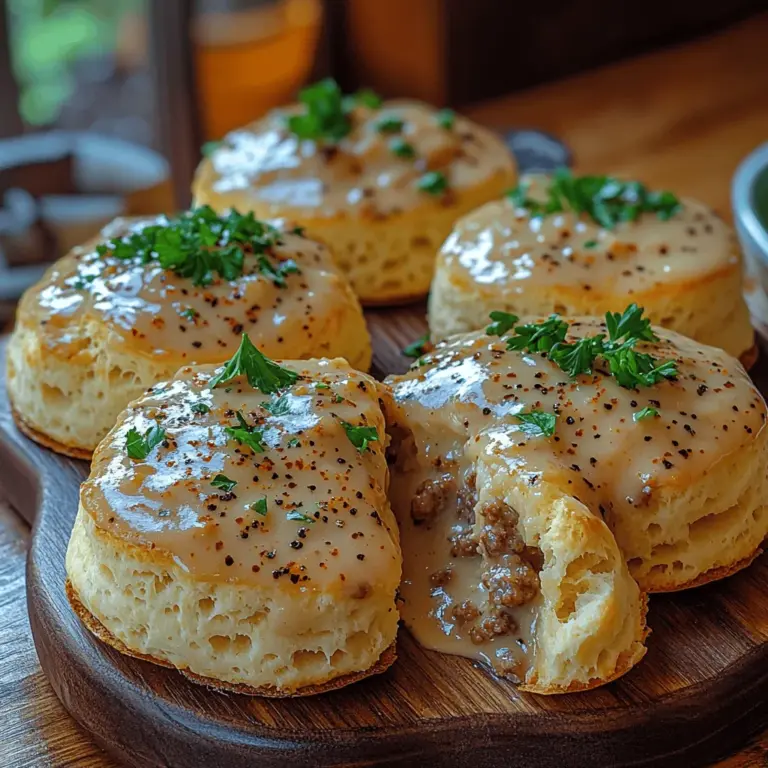 Buttermilk biscuits with sausage gravy represent one of the quintessential comfort foods, particularly beloved in Southern cuisine. This hearty dish has made its way onto breakfast tables across the nation, offering a warm and satisfying start to the day. The combination of flaky, buttery biscuits smothered in rich, savory sausage gravy creates an indulgent experience that is difficult to resist. Whether enjoyed at a family gathering, a cozy brunch, or simply as a treat on a lazy weekend, this dish encapsulates both nostalgia and warmth.