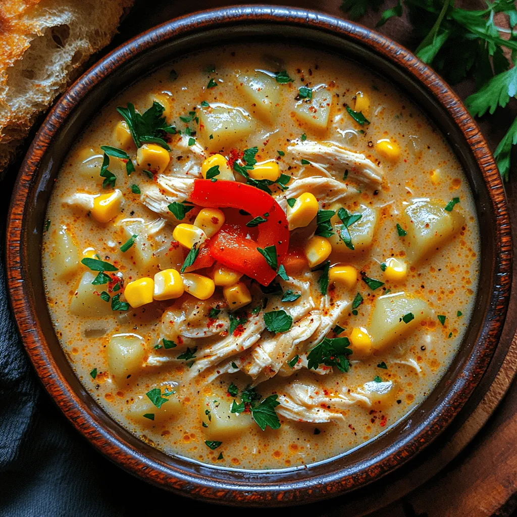 Chowder is synonymous with comfort food—a warm, satisfying dish that often brings to mind cozy family gatherings and chilly evenings spent indoors. This Creamy Slow Cooker Chicken and Corn Chowder is no exception. It not only embodies the essence of comfort but also serves as a hearty, family-friendly meal that promises to warm hearts and fill bellies. Ideal for busy weeknights or lazy weekends, this recipe taps into the convenience of slow cooking, allowing you to set it and forget it while you attend to other tasks or simply relax at home.