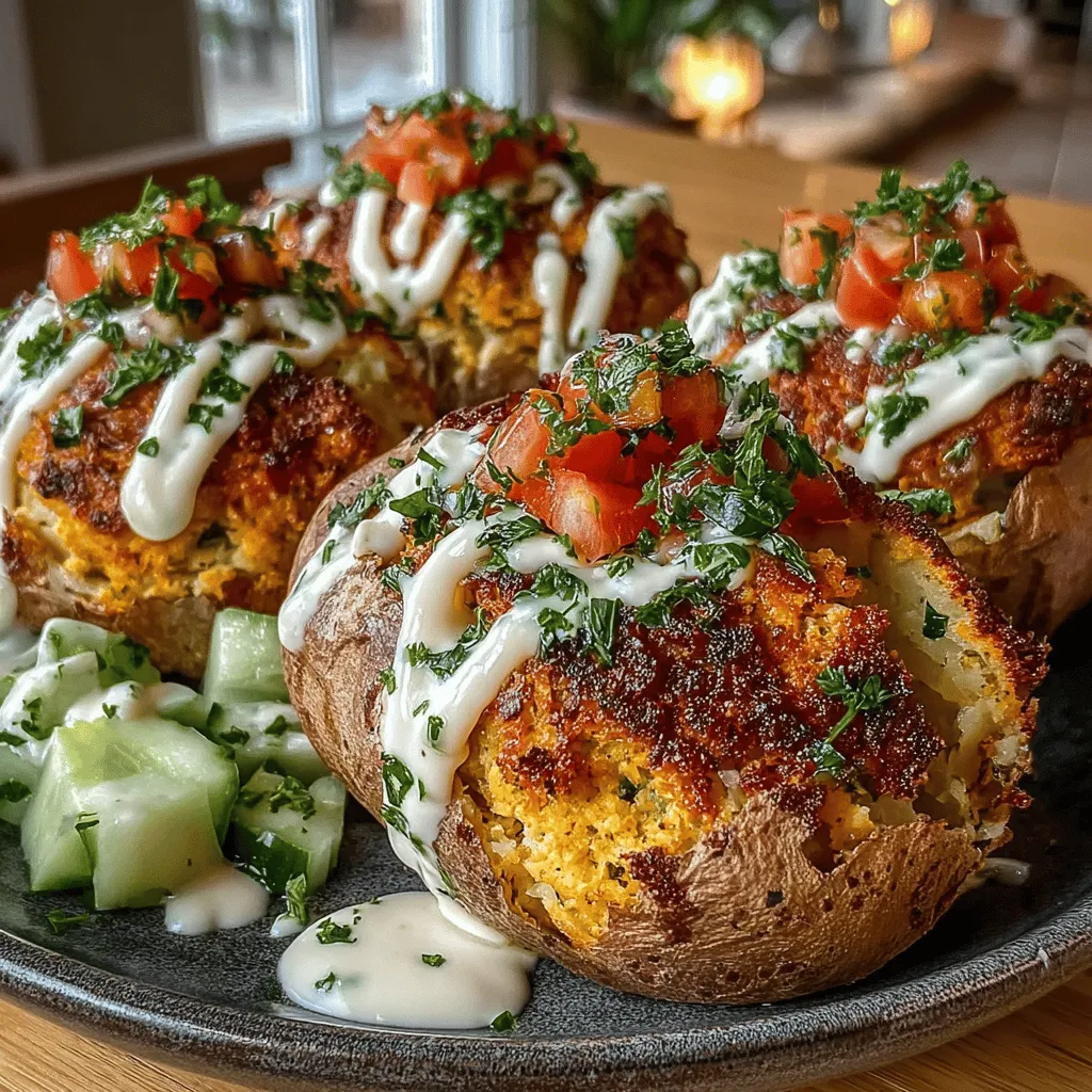 Are you looking for a dish that not only tantalizes your taste buds but also nourishes your body? Look no further than Crispy Falafel Stuffed Sweet Potatoes. This innovative recipe combines the natural sweetness of baked sweet potatoes with the savory crunch of crispy falafel, creating a satisfying meal that is as healthy as it is delicious. Packed with nutrients and bursting with flavor, this dish is perfect for any occasion, whether you're hosting a dinner party or simply craving something wholesome after a long day.