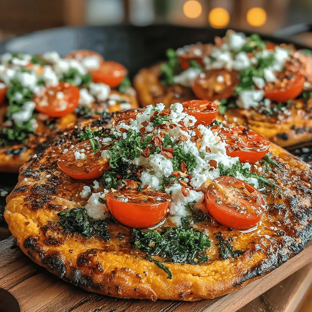 To begin crafting your Sweet Potato and Kale Pesto Flatbreads, you'll need to prepare the dough, which forms the base of this delightful dish.