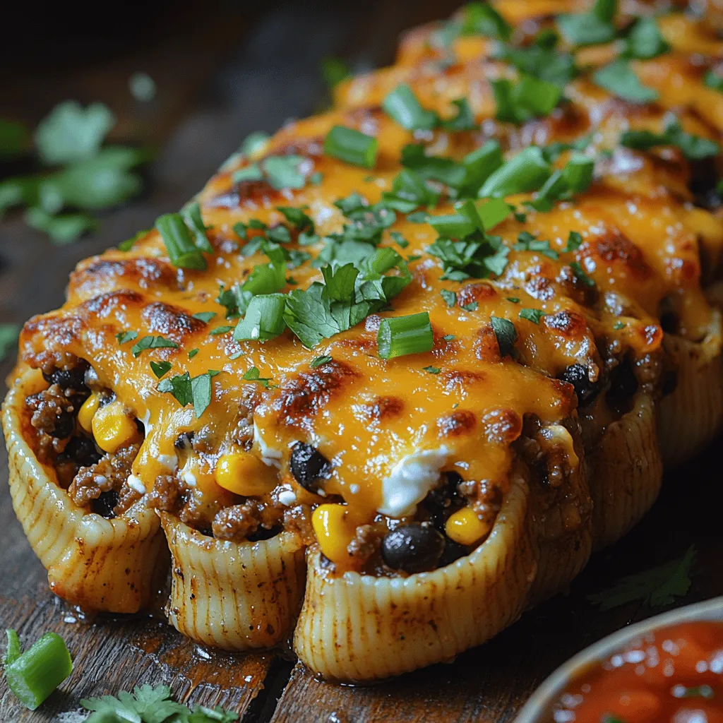 Welcome to the delightful world of Zesty Taco Stuffed Pasta Shells, a recipe that harmoniously marries the comforting essence of Italian cuisine with the bold flavors of Mexican fare. This innovative dish is more than just a meal; it is a culinary experience that tantalizes the taste buds while being incredibly easy to prepare. Whether you're hosting a family dinner or a casual gathering with friends, these taco stuffed pasta shells are a guaranteed crowd-pleaser that will have everyone asking for seconds.