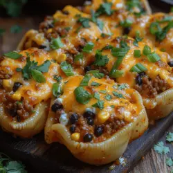 Welcome to the delightful world of Zesty Taco Stuffed Pasta Shells, a recipe that harmoniously marries the comforting essence of Italian cuisine with the bold flavors of Mexican fare. This innovative dish is more than just a meal; it is a culinary experience that tantalizes the taste buds while being incredibly easy to prepare. Whether you're hosting a family dinner or a casual gathering with friends, these taco stuffed pasta shells are a guaranteed crowd-pleaser that will have everyone asking for seconds.