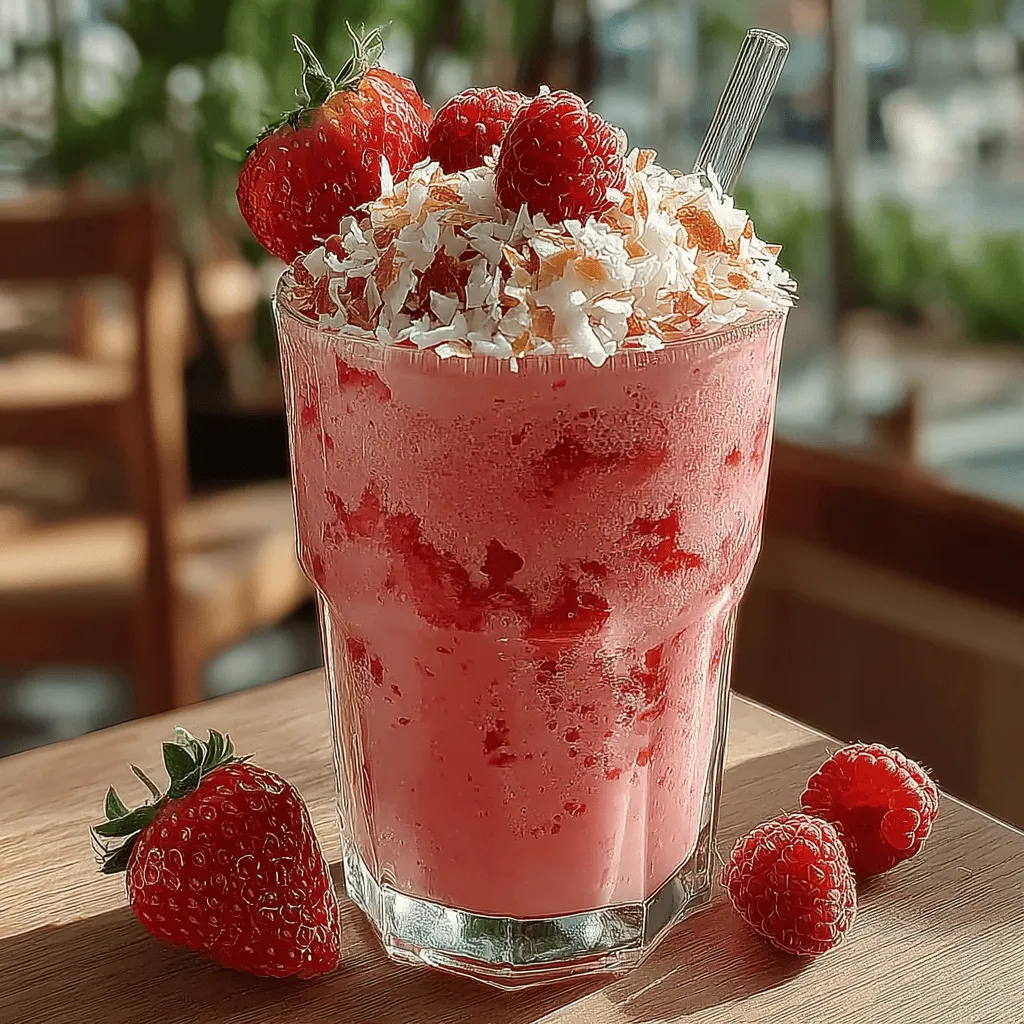 Smoothies have become a staple in the health-conscious kitchen, merging convenience with deliciousness. They serve as an ideal option for busy mornings or a mid-day snack that fuels the body with essential nutrients. Among the myriad of smoothie recipes, the Tropical Bliss Raspberry Coconut Smoothie stands out, offering a vibrant mix of flavors that transport your taste buds straight to a sun-kissed beach. This delightful concoction combines the tartness of juicy raspberries with the creamy richness of coconut, creating a sensory experience that is both refreshing and nourishing.