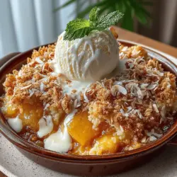 To achieve the ultimate Tropical Paradise Coconut Peach Crisp, it is essential to understand the role of each ingredient. Each component contributes to the overall flavor and texture, ensuring a balanced and satisfying dessert.