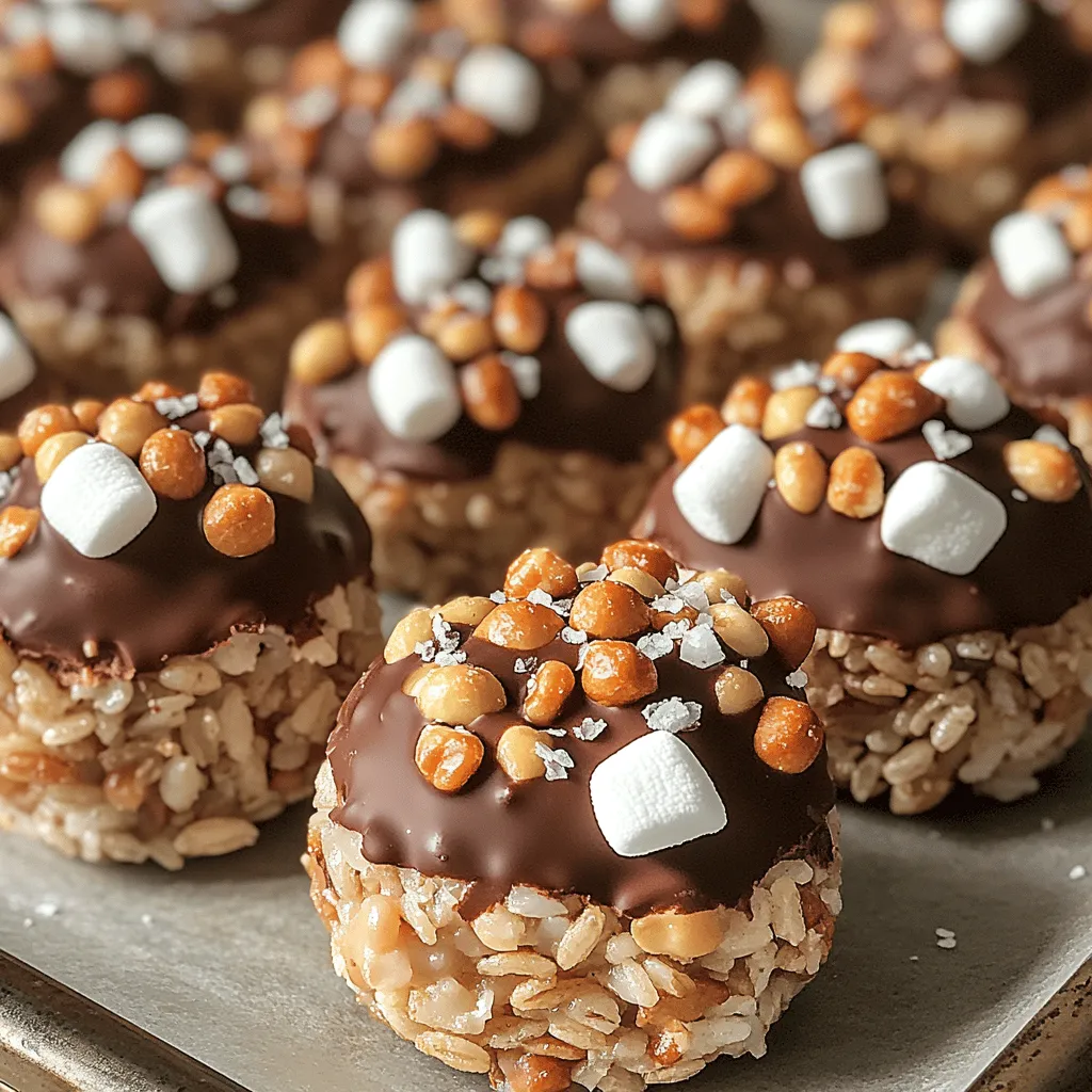 To elevate the flavor profile of your Chocolate Bliss Crunchies, the addition of sea salt is essential. Timing is crucial when sprinkling the sea salt to achieve the perfect balance of sweet and savory. After you’ve poured the melted chocolate mixture over your crunchy base, allow it to sit for just a minute before sprinkling a generous pinch of flaky sea salt evenly across the top. This brief wait allows the chocolate to slightly set, ensuring that the salt adheres without dissolving completely.