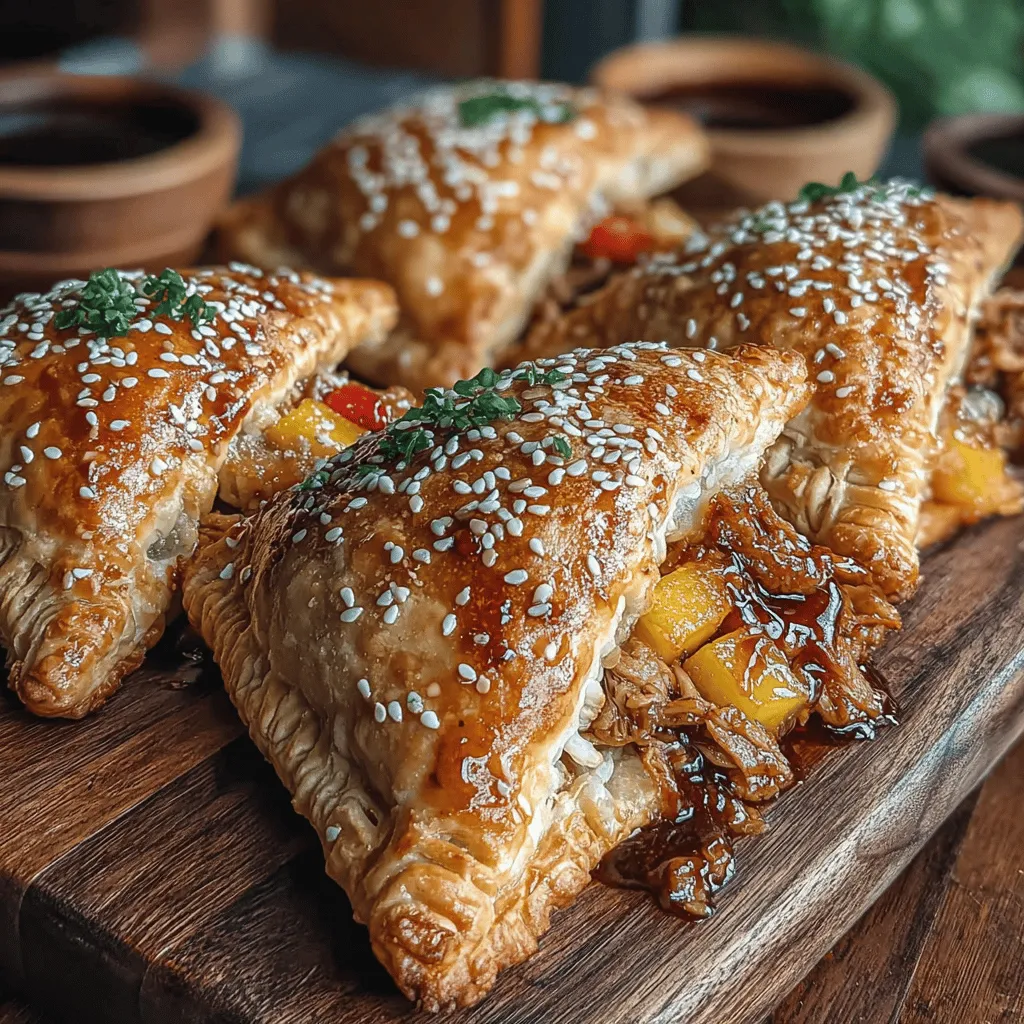 Discover the delightful fusion of flavors with Sticky Pineapple Chicken Puff Pockets. This recipe marries the savory goodness of tender chicken and the sweetness of fresh pineapple, all encased in flaky puff pastry. Perfect as an appetizer or a main dish, these pockets are not only easy to prepare but also provide a burst of tropical taste in every bite. As you embark on this culinary adventure, you will find that the combination of textures and flavors in this dish creates a memorable experience for both the cook and the lucky diners.