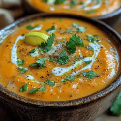 When the chill of winter sets in, or on those rainy days when comfort food calls, nothing warms the soul quite like a bowl of creamy soup. Creamy soups have a special way of wrapping you in warmth, delivering both comfort and nourishment in every spoonful. One such delightful recipe that embodies this spirit is the Creamy Carrot Ginger Delight. This dish masterfully combines the natural sweetness of fresh carrots with the invigorating warmth of ginger, creating a symphony of flavors that is both comforting and revitalizing.