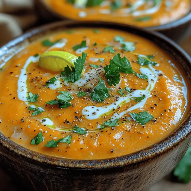 When the chill of winter sets in, or on those rainy days when comfort food calls, nothing warms the soul quite like a bowl of creamy soup. Creamy soups have a special way of wrapping you in warmth, delivering both comfort and nourishment in every spoonful. One such delightful recipe that embodies this spirit is the Creamy Carrot Ginger Delight. This dish masterfully combines the natural sweetness of fresh carrots with the invigorating warmth of ginger, creating a symphony of flavors that is both comforting and revitalizing.
