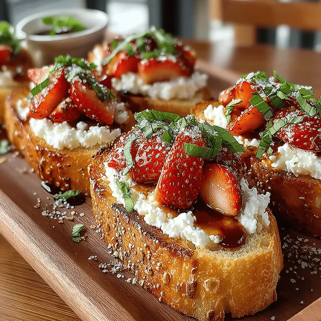 Crostini, a classic Italian appetizer, has become a beloved staple in kitchens around the world, celebrated for its versatility and effortless elegance. This simple yet sophisticated dish can elevate any gathering or meal—from casual get-togethers to formal dinners. Among the myriad of crostini variations, Balsamic Strawberry Crostini stands out as a delightful fusion of flavors and textures. This recipe showcases the harmony of fresh strawberries, creamy cheese, and the rich tang of balsamic vinegar, crafting a taste experience that is both refreshing and indulgent.