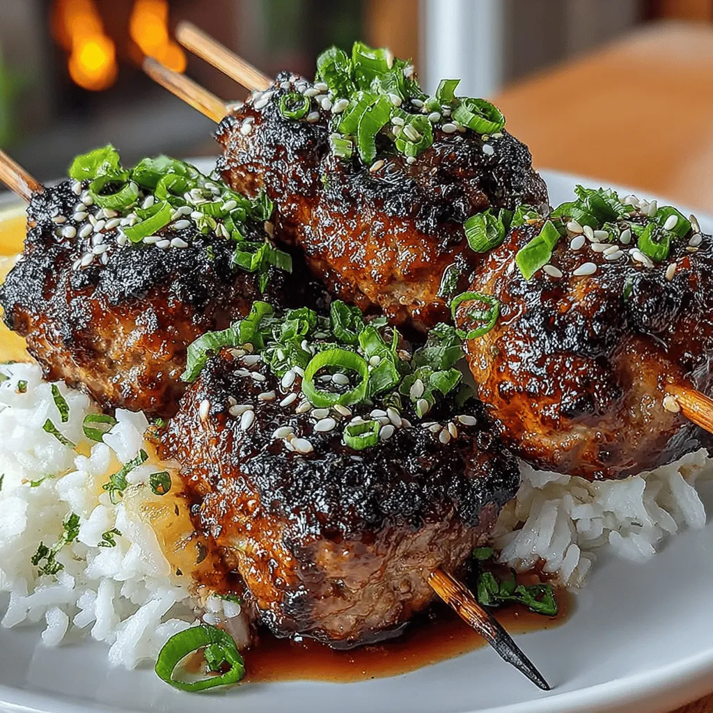 When it comes to delicious and visually appealing dishes, Teriyaki Glazed Meatball Skewers stand out as an exceptional choice. This dish not only tantalizes the taste buds but also adds a festive touch to any gathering. The combination of juicy meatballs coated in a sweet and savory teriyaki glaze creates a mouthwatering experience that is hard to resist. Whether you’re hosting a barbecue, preparing a family dinner, or simply craving a unique snack, these skewers are sure to impress.
