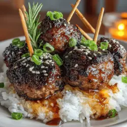 When it comes to delicious and visually appealing dishes, Teriyaki Glazed Meatball Skewers stand out as an exceptional choice. This dish not only tantalizes the taste buds but also adds a festive touch to any gathering. The combination of juicy meatballs coated in a sweet and savory teriyaki glaze creates a mouthwatering experience that is hard to resist. Whether you’re hosting a barbecue, preparing a family dinner, or simply craving a unique snack, these skewers are sure to impress.