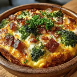 In the realm of breakfast options, the Cheesy Ham and Broccoli Breakfast Bake stands out as a delightful and nutritious choice. This dish brings together the savory flavors of diced ham, the creaminess of cheese, and the freshness of broccoli, creating a breakfast that is not only satisfying but also packed with essential nutrients. As breakfast bakes continue to gain popularity, this recipe exemplifies the versatility and ease that make them a favorite among families, meal prep enthusiasts, and those hosting holiday gatherings.
