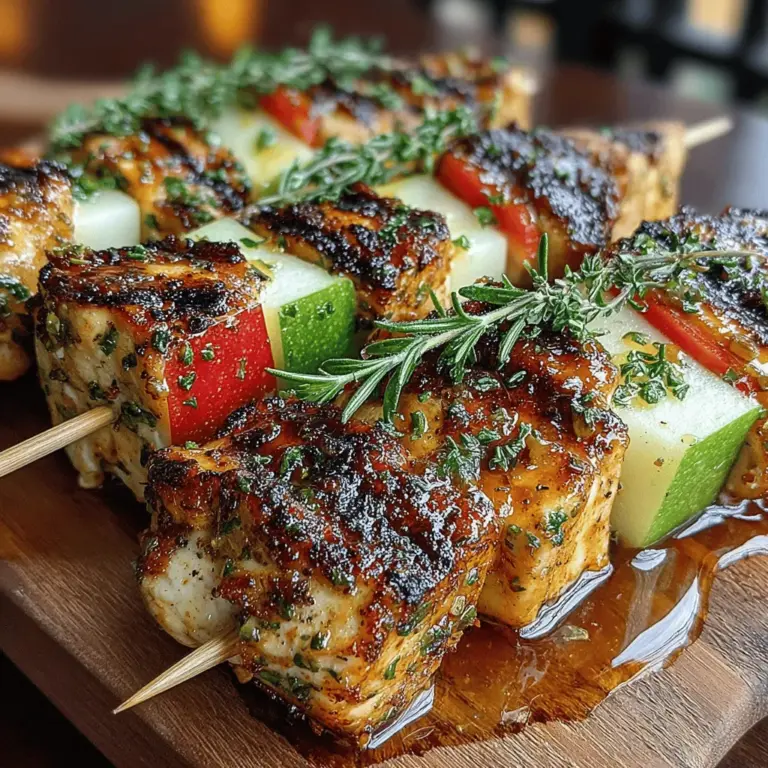 When it comes to creating a memorable meal, the combination of savory and sweet flavors can be a game-changer. One dish that perfectly embodies this delightful balance is Honey Mustard Chicken and Apple Skewers. This recipe not only tantalizes the taste buds but also presents an eye-catching dish that is sure to impress at any gathering. Whether you're planning a family dinner, a summer barbecue, or a casual get-together with friends, these skewers offer a delicious and health-conscious option that everyone will love.