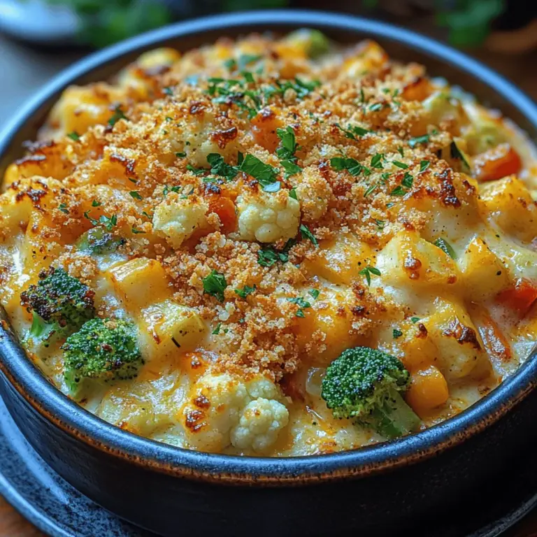 In the world of comfort food, casseroles hold a special place in our hearts. They are the quintessential dish that brings families together, offering warmth and satisfaction in every bite. Among the myriad of casserole recipes, the Creamy Roasted Veggie Casserole stands out for its vibrant flavors, nutrient-rich ingredients, and creamy texture that makes vegetables irresistible, even for the pickiest eaters. This dish not only celebrates seasonal produce but also embodies a wholesome approach to family meals. Whether you're looking for a main dish or a hearty side, this casserole will soon become a beloved staple in your kitchen.