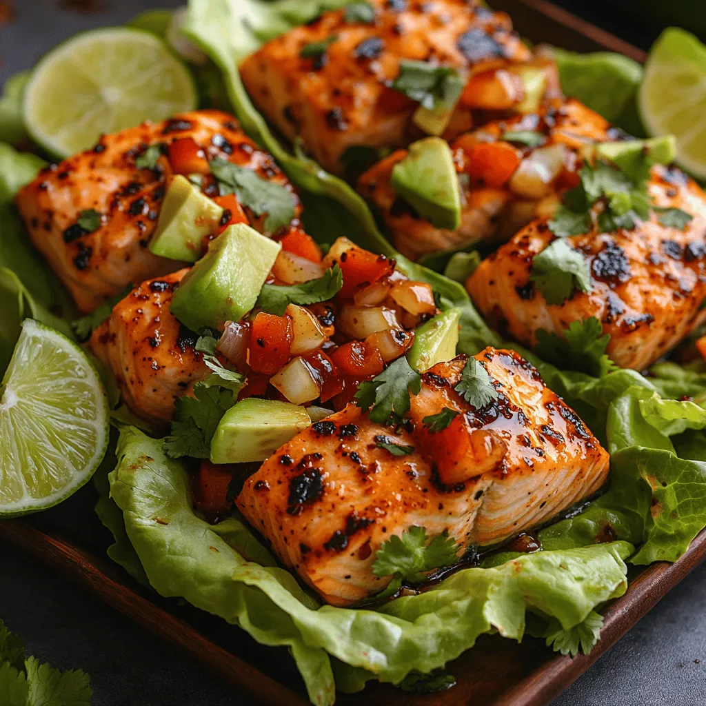 Sweet Chili Salmon Lettuce Wraps are not just a meal; they are an experience that combines vibrant flavors, refreshing textures, and a healthy twist. This dish stands out for its perfect balance of sweetness from the chili sauce, the rich, buttery taste of salmon, and the crisp crunch of fresh lettuce. Ideal for a light lunch or a fun dinner party appetizer, these wraps are as visually appealing as they are delicious. With the ease of preparation and the ability to customize each wrap to personal taste, it’s no wonder that Sweet Chili Salmon Lettuce Wraps have gained popularity among home cooks and food enthusiasts alike.