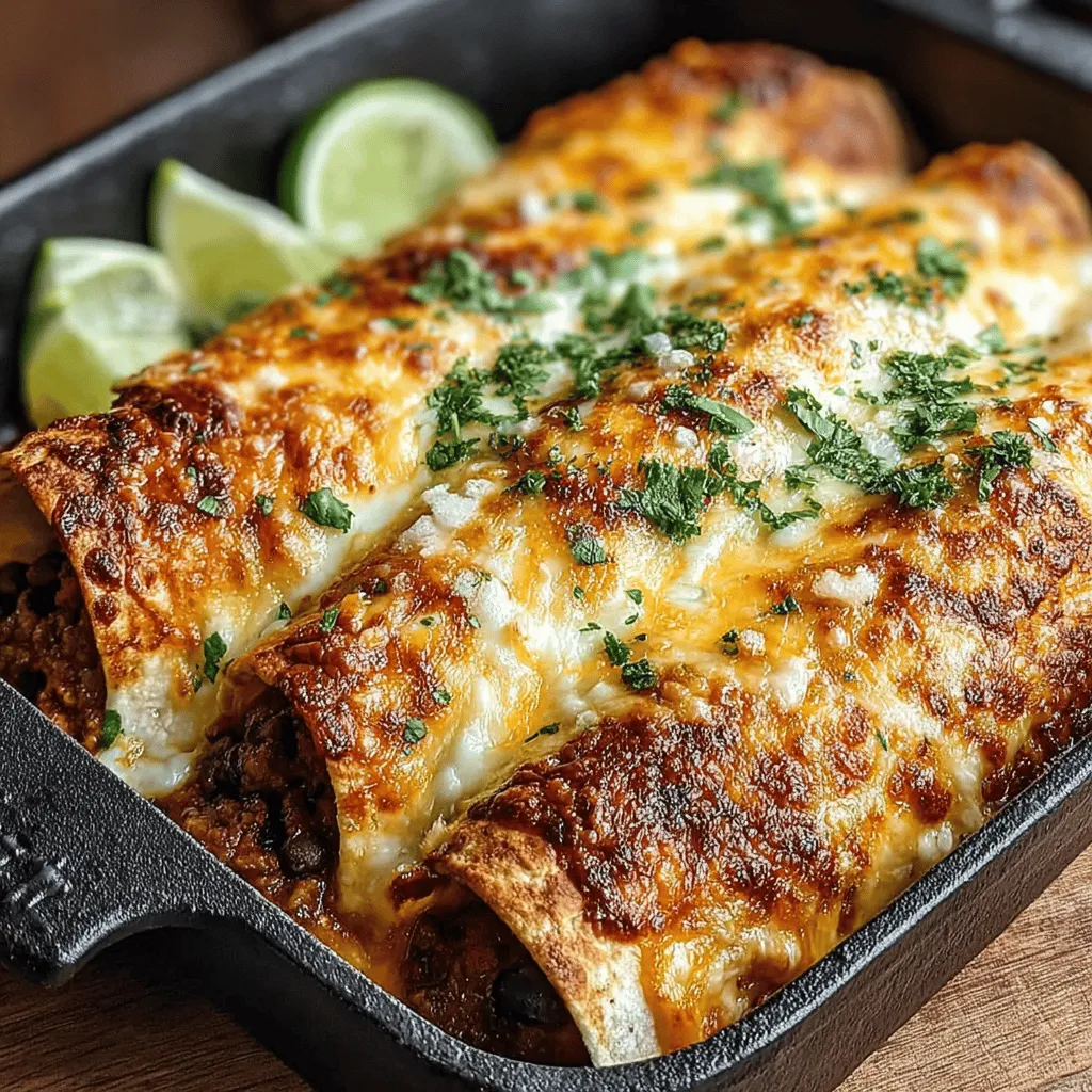 If you're looking for a dish that brings bold flavors, quick preparation, and family-friendly appeal to your dinner table, then Zesty Salsa Verde Chicken Enchiladas should be at the top of your list. This recipe combines the comforting essence of traditional enchiladas with the vibrant, tangy notes of salsa verde, making it a perfect choice for both busy weeknights and festive gatherings. The beauty of this dish lies in its versatility; whether served as a casual family meal or a centerpiece at a gathering, these enchiladas are sure to impress.