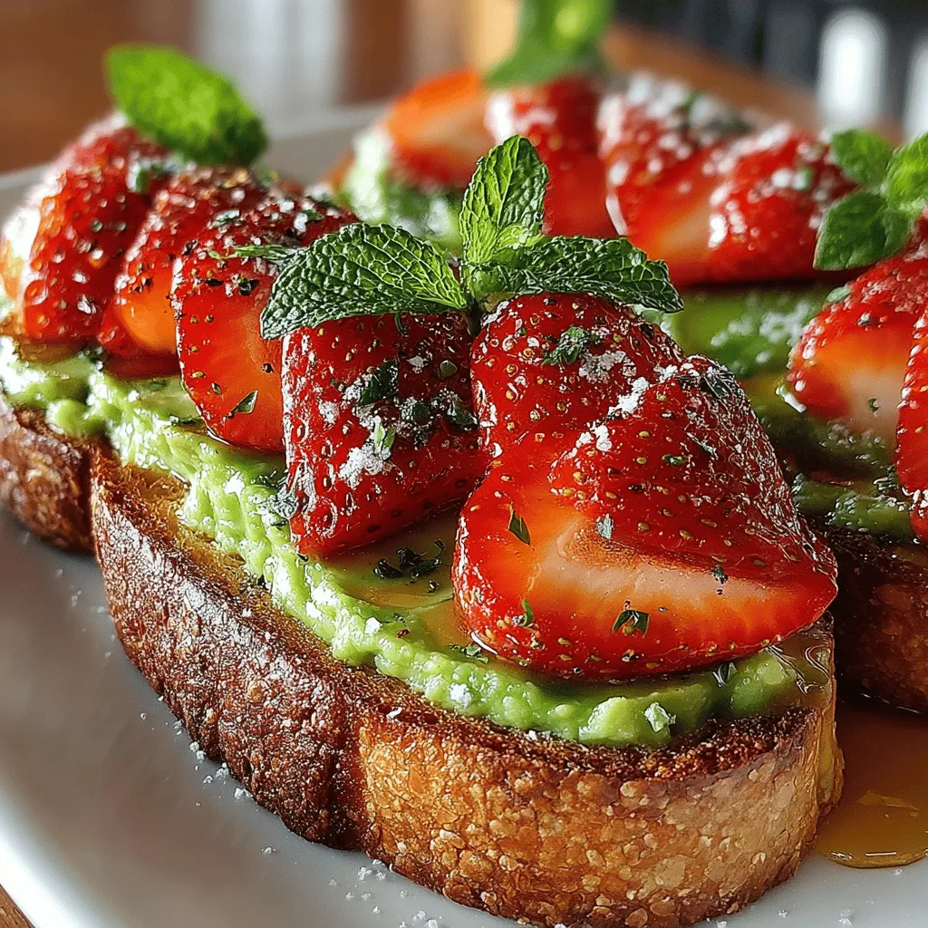 In recent years, avocado toast has surged in popularity, becoming a staple in cafes and homes alike. This simple yet versatile dish has captured the hearts of many, thanks to its creamy texture and rich flavor. Not only is it visually appealing, but it also serves as a canvas for creativity, allowing for endless variations that cater to different palates. Among these variations, the Strawberry Avocado Toast Delight stands out as a refreshing twist that combines the rich creaminess of avocados with the sweet, vibrant flavor of strawberries.