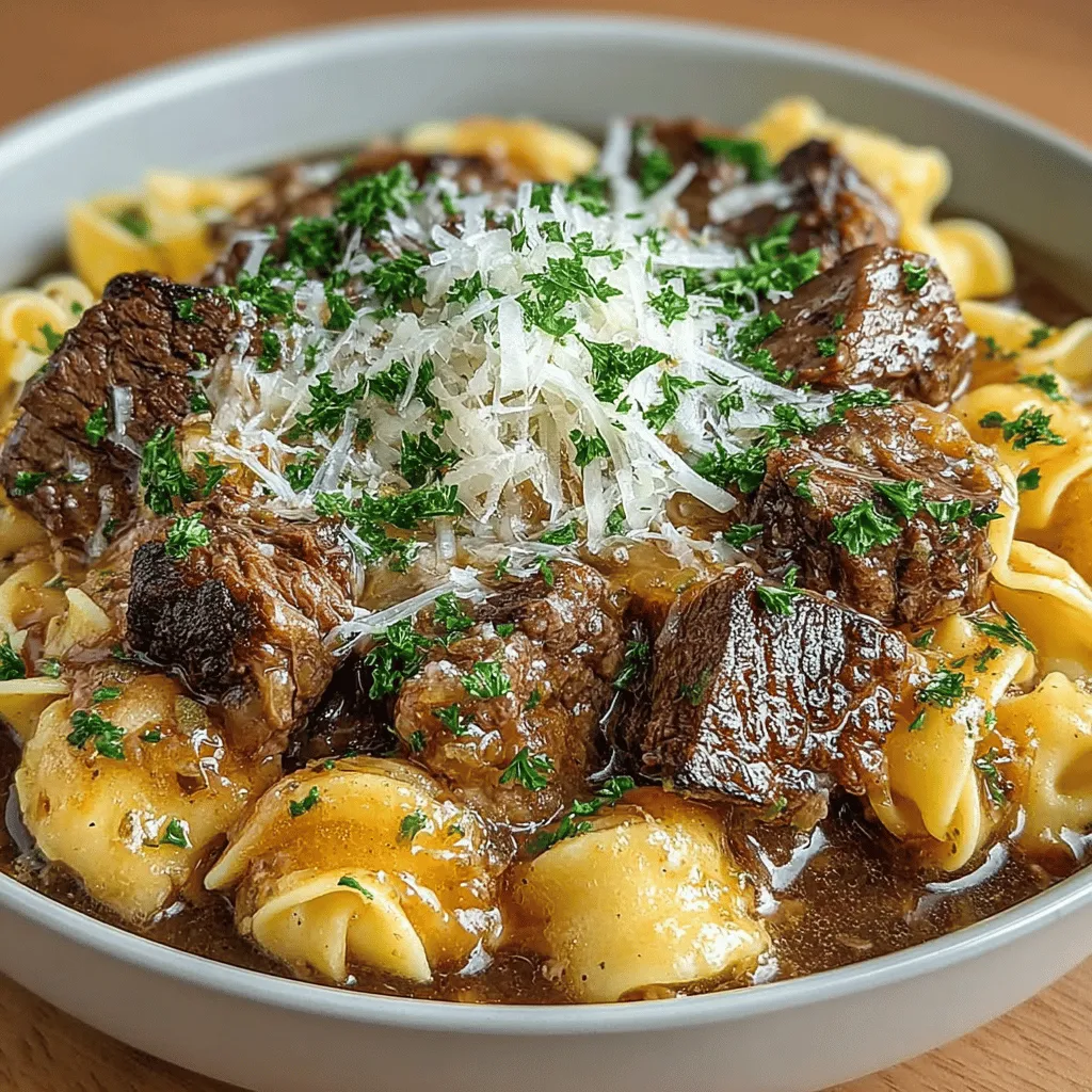 When it comes to hearty, satisfying meals that warm both the body and soul, few dishes rival the allure of Savory Slow Cooker French Onion Beef & Noodles. This recipe beautifully marries tender beef chuck roast with the rich, caramelized flavors of onions, all enveloped in a savory sauce that’s perfect for spooning over egg noodles. As the name suggests, this dish is inspired by the classic French onion soup, taking its fundamental elements and transforming them into a comforting main course that is both easy to prepare and deeply satisfying.