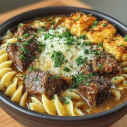 When it comes to hearty, satisfying meals that warm both the body and soul, few dishes rival the allure of Savory Slow Cooker French Onion Beef & Noodles. This recipe beautifully marries tender beef chuck roast with the rich, caramelized flavors of onions, all enveloped in a savory sauce that’s perfect for spooning over egg noodles. As the name suggests, this dish is inspired by the classic French onion soup, taking its fundamental elements and transforming them into a comforting main course that is both easy to prepare and deeply satisfying.